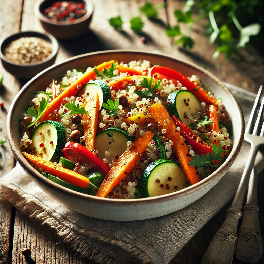 Quinoa and roasted vegetable salad