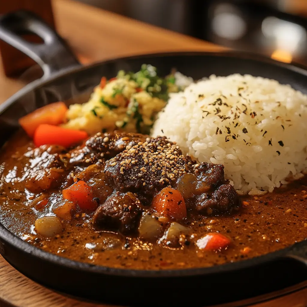 Curry Pepper Rice served at Pepper Lunch.