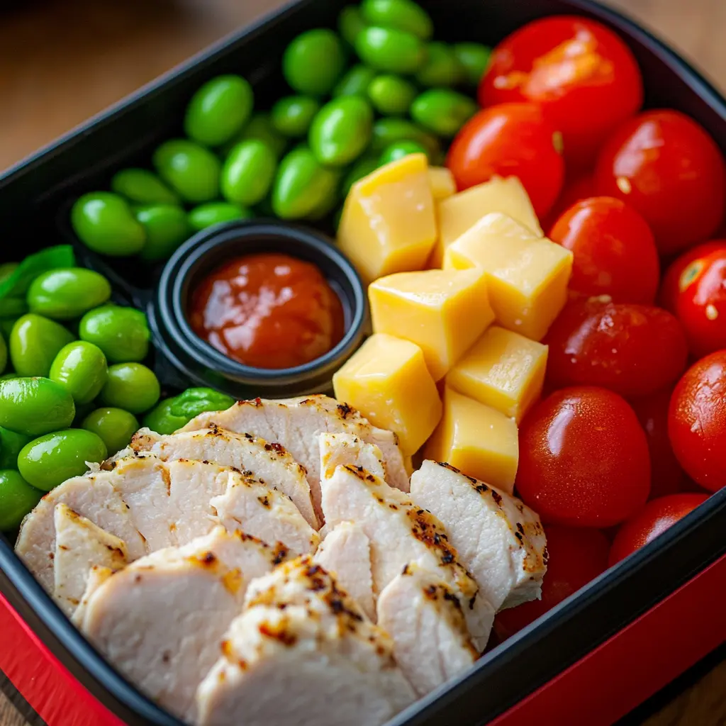 Bento box filled with creative, healthy kid lunch ideas.