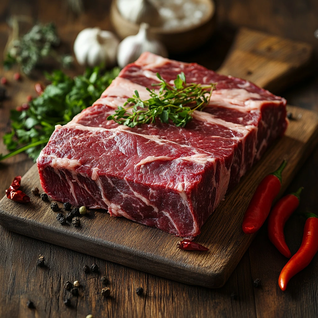 Chuck roast, short ribs, and brisket for birria tacos