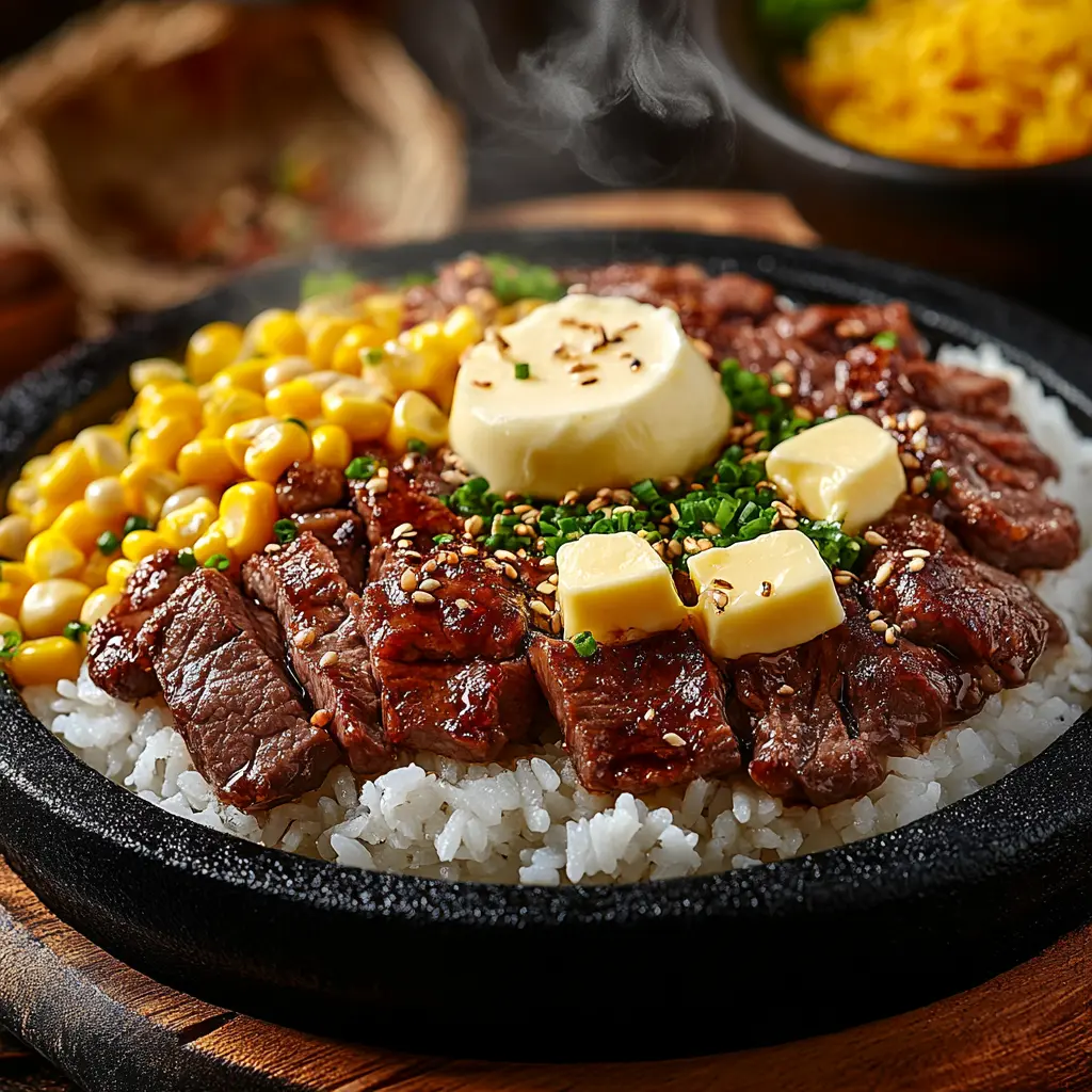 A sizzling plate of Pepper Lunch’s Beef Pepper Rice.