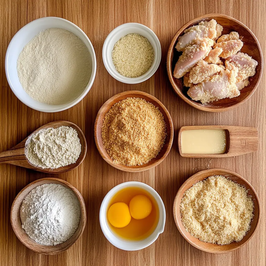 Step-by-step breading chicken